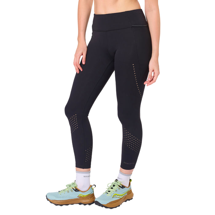 C4220431S105 SAUCONY PRENDAS CALZAS FEMENINO RUNNING PEREGRINE TIGHT BLACK