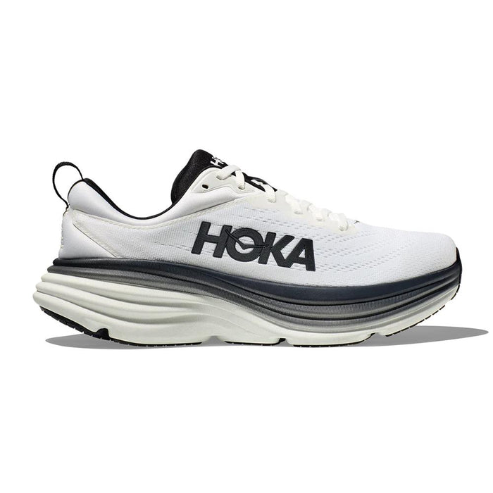 Hoka Running Masculino Bondi 8 White/Black