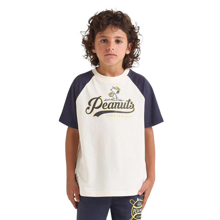 Diadora Remeras Niños Moda Ju. T-Shirt Ss Peanuts Blue Denim