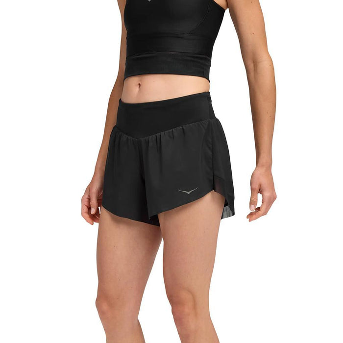 Hoka Shorts Femenino Running Glide 4 Short Black