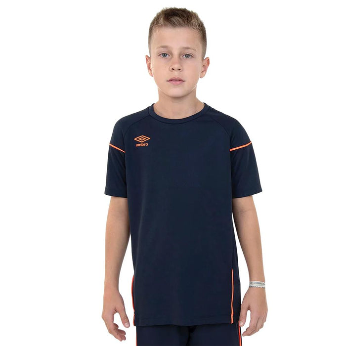 Umbro Remeras Ninos Training TWR Pipe Navy/Carrot