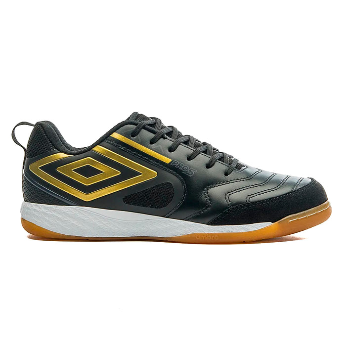 U01FB041-198 Umbro Calzados Indoor Unisex Futbol Pro 5 Bump Negro/Dorado/Periscope