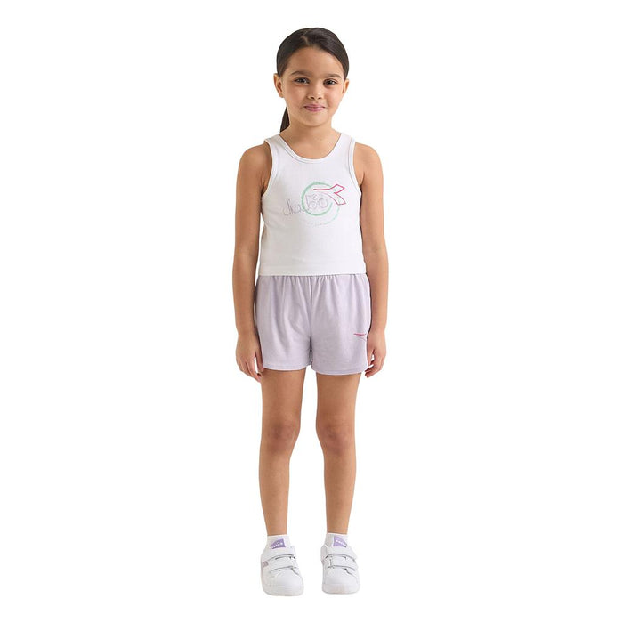 Diadora Conjuntos Niños Moda Jg. Set Essential Sports Sl Optical White