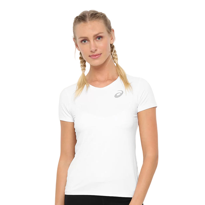 WRB4331.01 ASICS PRENDAS RUNNING FEMENINO CORE RUNNING PA SS TEE WHITE