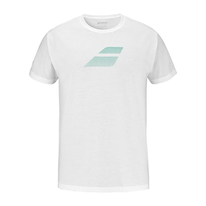 4MS25442-1000 BABOLAT PRENDAS REMERAS MASCULINO TENIS EXERCISE BIG FLAG TEE MEN WHITE/WHITE