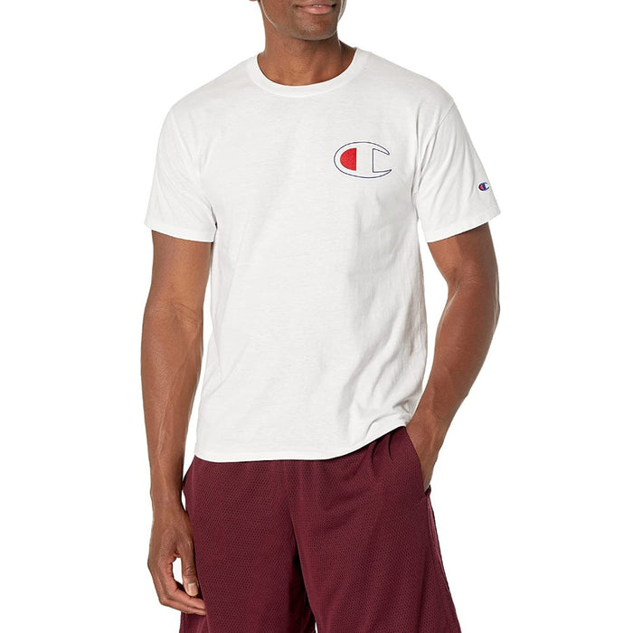 Champion T-Shirt Masculino Classic Graphic Tee White