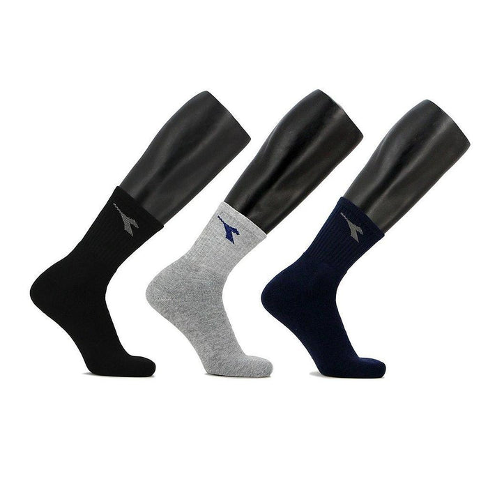 Diadora Medias Lucca (Pack X3) Black/Grey/Navy