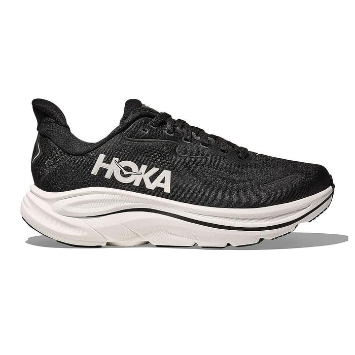 Hoka Deportivos Femenino Running Clifton 10 Wide Black/White