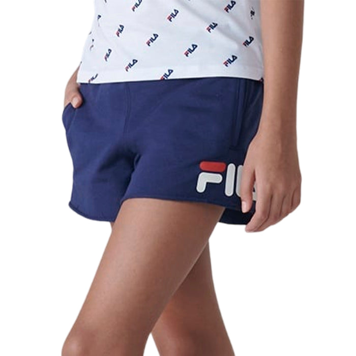 Fila Shorts Niños Moda Letter Navy