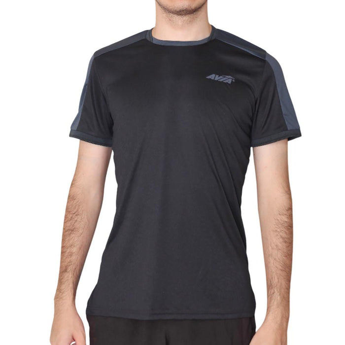 Avia Remeras Masculino Training Liam Black/Dk Grey