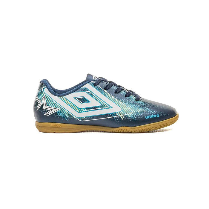 U07FB00335-723 Umbro Calzados Indoor Niños Futbol Heatmap Jr Navy/White/Atomic Blue