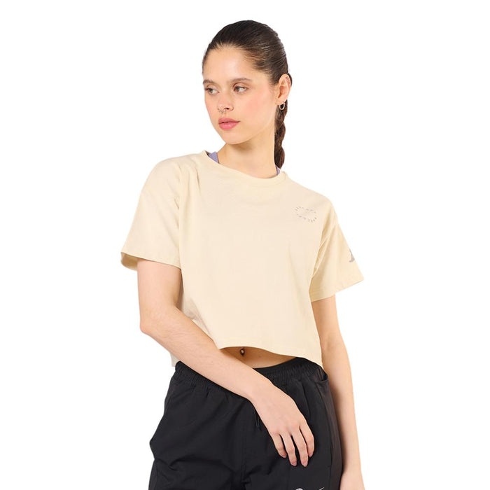 Saucony Remeras Femenino Moda Recovery Boxy Tee Ivory