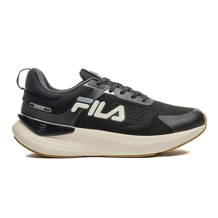 F01R00139-534 FILA CALZADOS DEPORTIVOS MASCULINO RUNNING IMPROVE BLACK/RAW WHITE/GREY