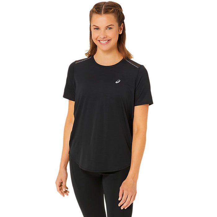 Asics Remeras Femenino Running Road Ss Top Performance Black