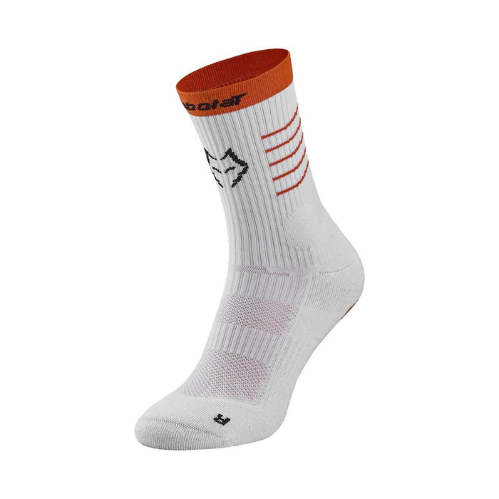 5UA1322P-1000 Babolat Medias Unisex Padel Mid Calf Socks Lebron White/White
