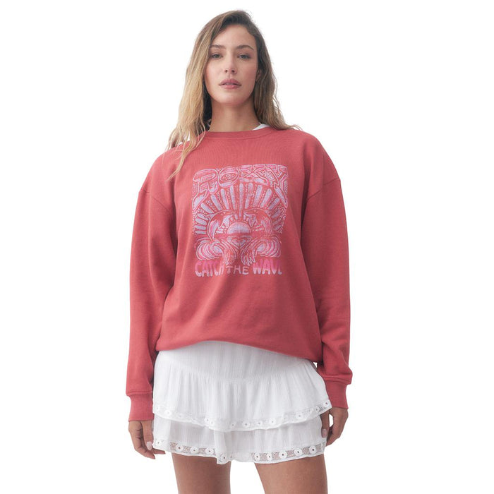 Roxy Sueters Femenino Moda Season Red