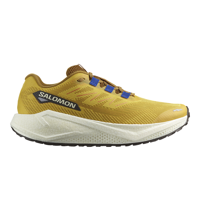 Salomon Deportivos Masculino Running Aero Blaze 3 Grvl Spicy Mustard/Vanilla Ice/Nautical Blue