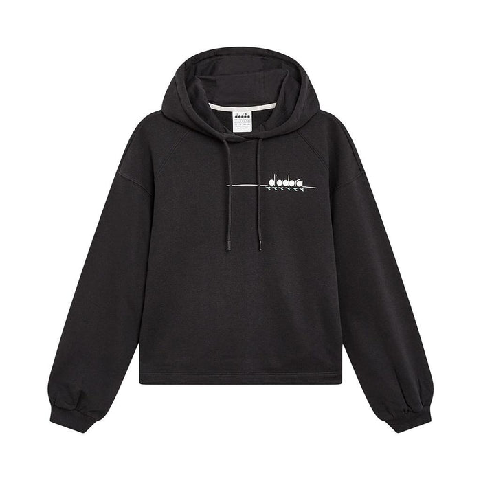 Diadora Canguros Masculino Moda L. Hoodie Ess. Sports Black