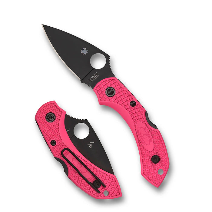 Cuchillo SPYDERCO Dragonfly 2 Pink CPM S30V Black Blade Living Beyond Breast Cancer
