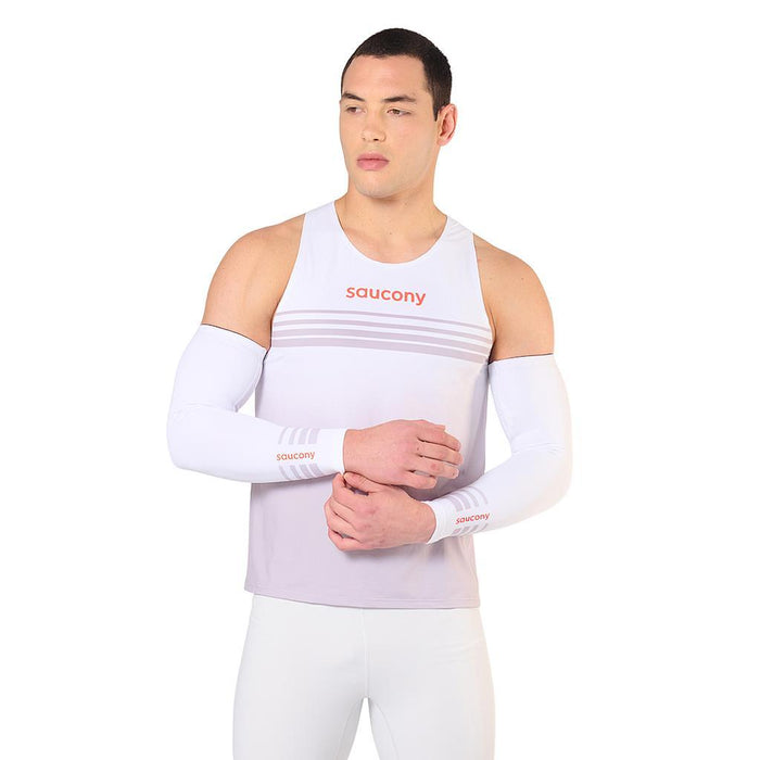 Saucony Musculosas Masculino Running Endorphin Singlet Cloud Light Grey