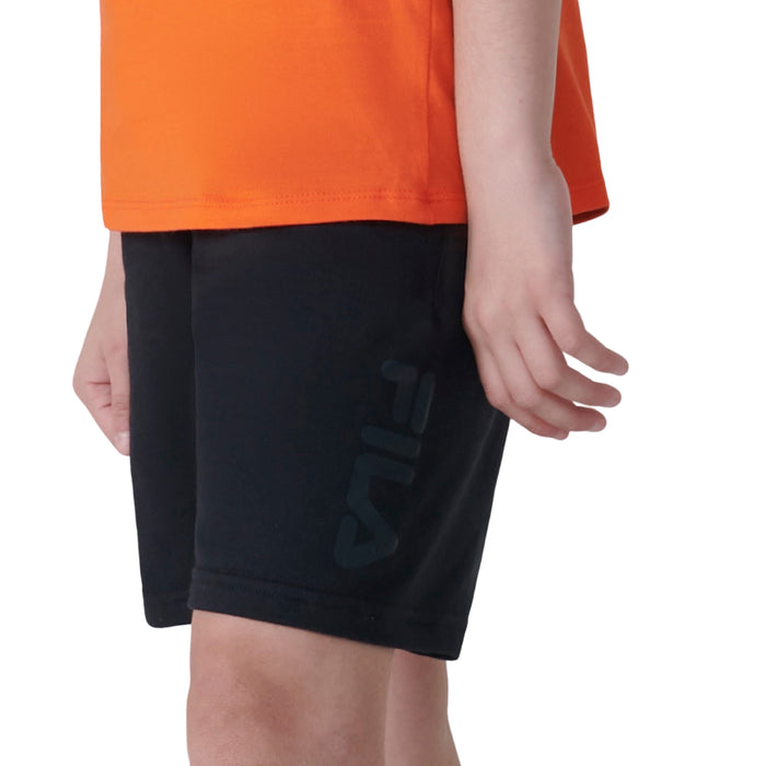 Fila Bermudas Niños Moda Basic Letter Black/Utility Black