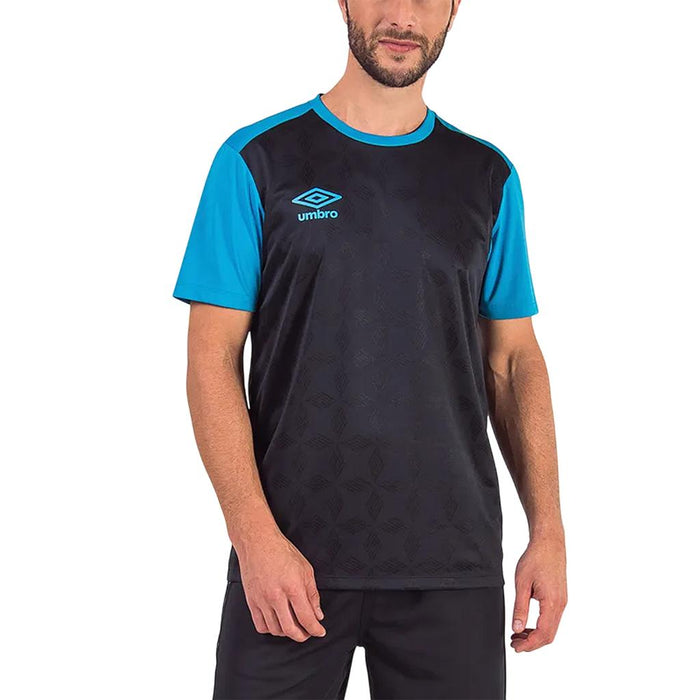 Umbro Remeras Masculino Running D-four Preto/Azul