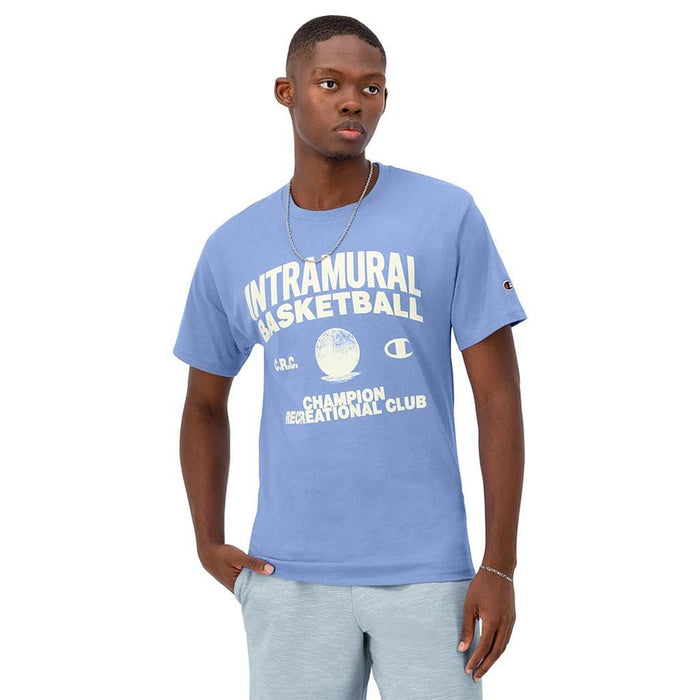 Champion Remeras Masculino Moda Classic Graphic Tee Plaster Blue