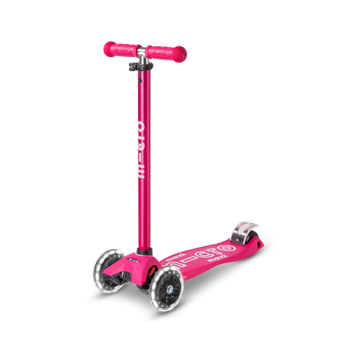 SCOOTER Maxi Micro Deluxe Pink LED