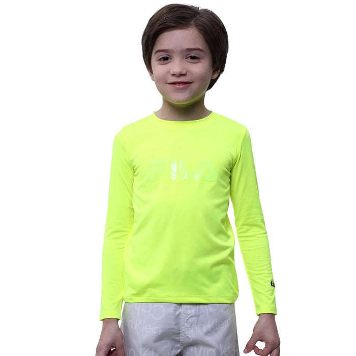 Fila Remeras Mangas Largas Niños Moda Sunprotect III Neon Yellow