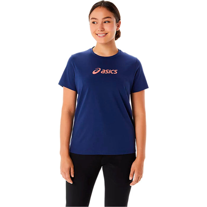 2032C715.400 ASICS PRENDAS REMERAS FEMENINO TRAINING CORE TEE INDIGOBLUE