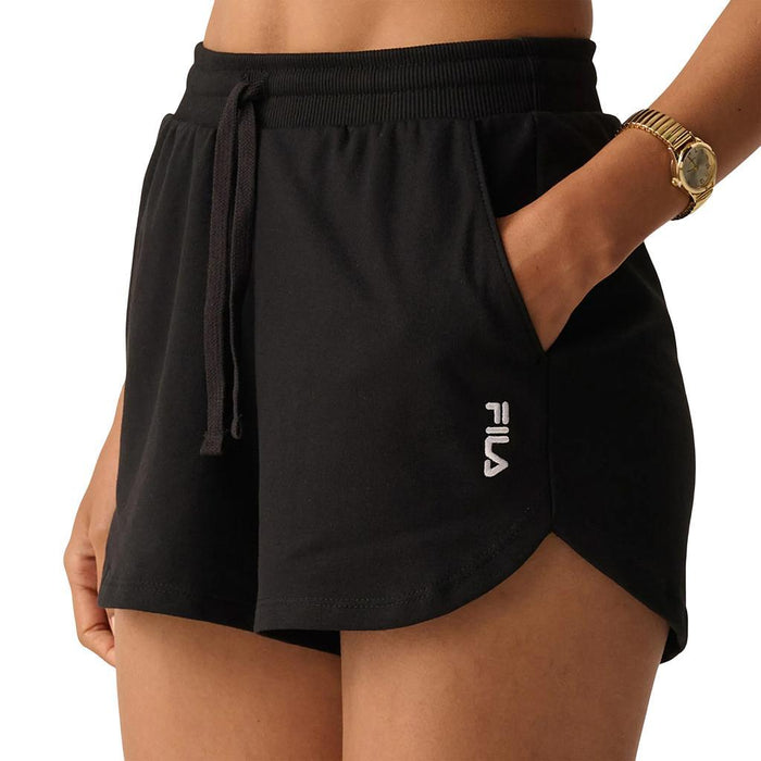 Fila Shorts Femenino Moda Basic Classic Light Black/White
