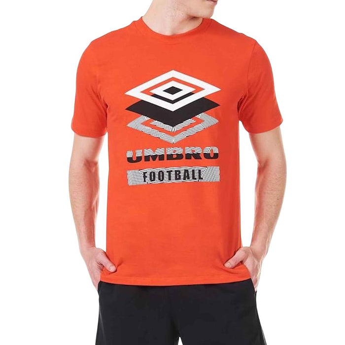 U11L003-666 Umbro Remeras Masculino Running Trio Diamond Laranja
