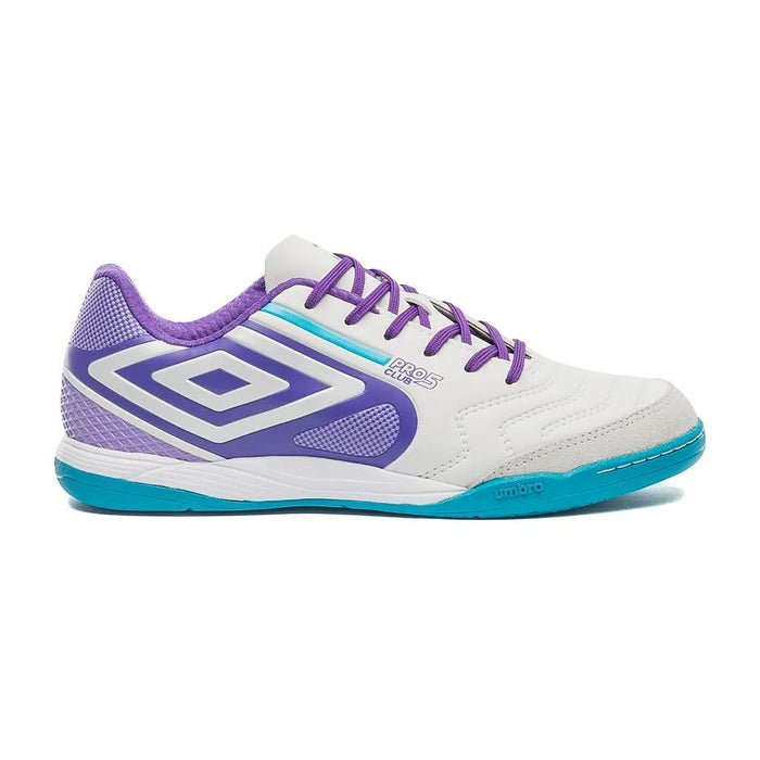 Umbro Indoor Unisex Futbol Pro 5 Bump Club White/Electric Purple/Atomic Blue