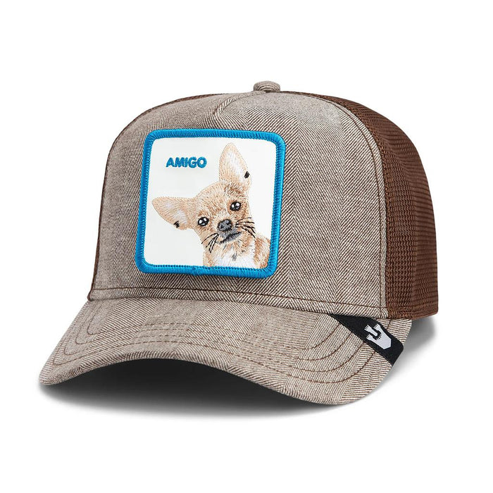 101-2017-BRO GOORIN BROS ACCESORIOS GORROS UNISEX MODA SUITED FRIEND BROWN