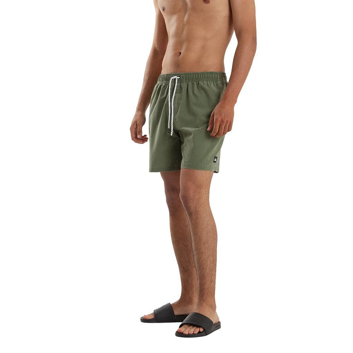 Quiksilver Shorts de Baño Masculino Moda Volley Green