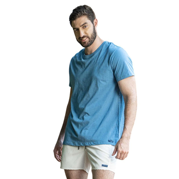 6107-2001-08 GOODYEAR PRENDAS REMERAS MASCULINO MODA T SHIRT BLUE