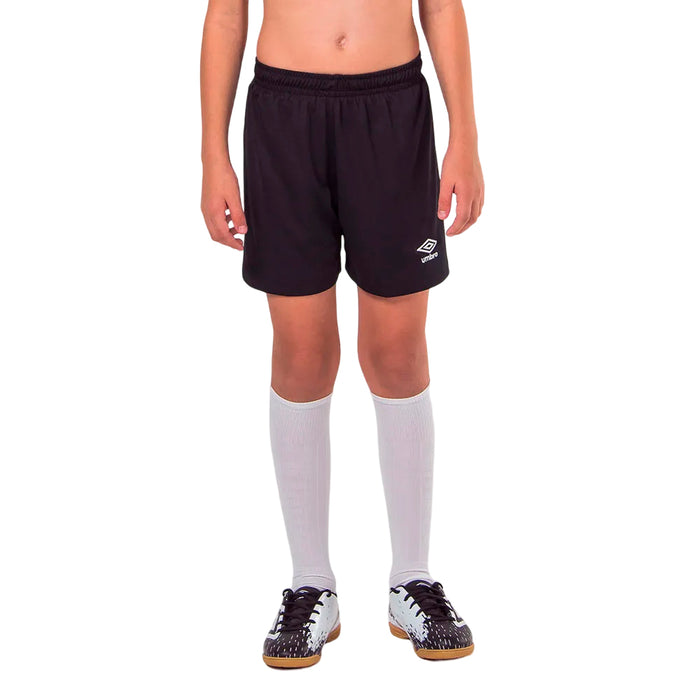 2T02022-121 Umbro Shorts Niños Running TWR Aria Preto/Branco