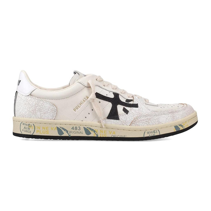 6775 PREMIATA CALZADOS LIFESTYLE MASCULINO MODA BSKT CLAY OFFWHITE/BLACK