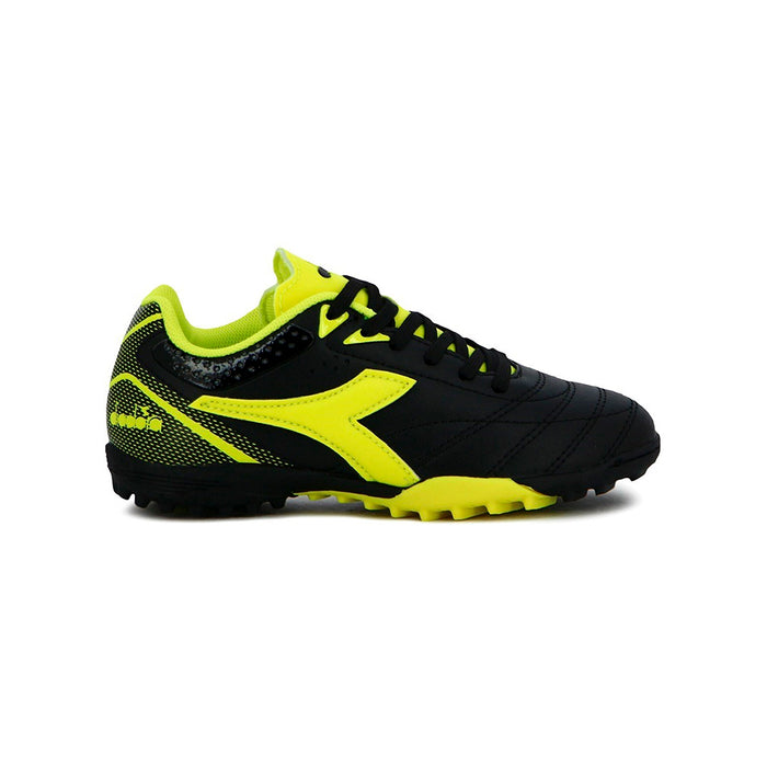 Diadora Society Niños Futbol Tifosi II Tf K 165 Black/Yellow Fluor