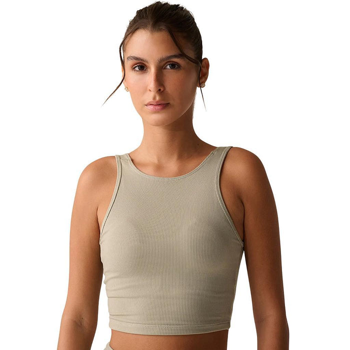 Fila Tops Femenino Training Long Life Ribbed Chino Green