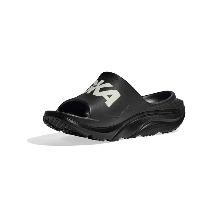 1155154-BWHT HOKA CALZADOS ZAPATILLAS FEMENINO TRAINING ORA ATHLETIC SLIDE BLACK/WHITE
