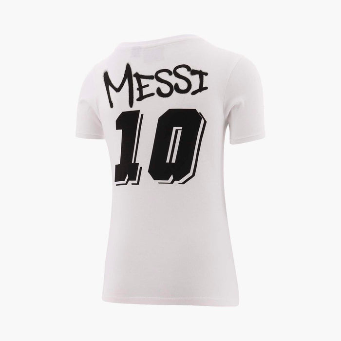 Messi Remeras Niños Ten Real White