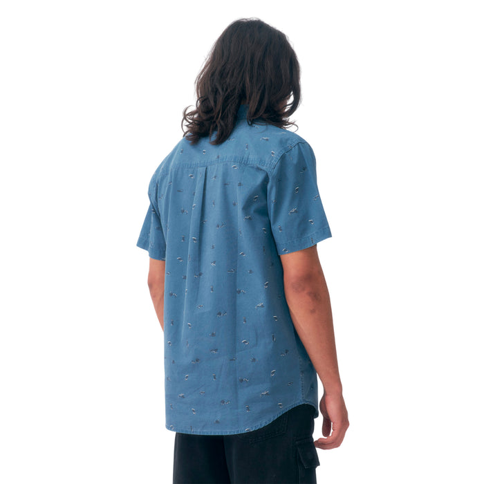 Quiksilver Camisas Masculino Moda Alan Print 6