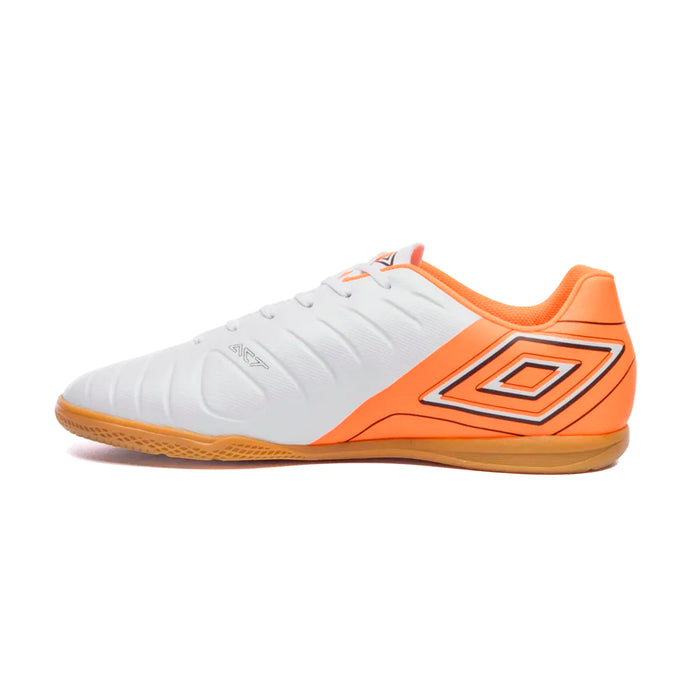 U01FB00334-261 Umbro Calzados Indoor Masculino Futbol Fifty VI League White/Orange/Black
