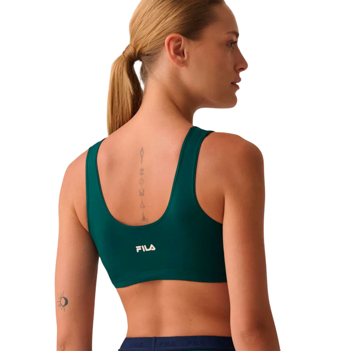 TR450125-2915 FILA PRENDAS TOPS FEMENINO TRAINING ESSENTIAL II VERDE FLORESTA