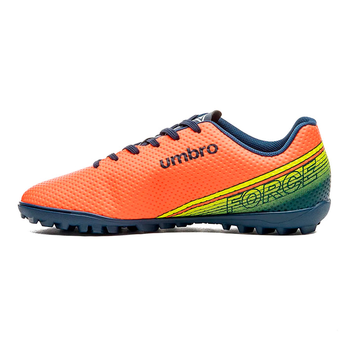 U01FB00248-076 Umbro Calzados Society Masculino Futbol Force Coral/Marino/Lima