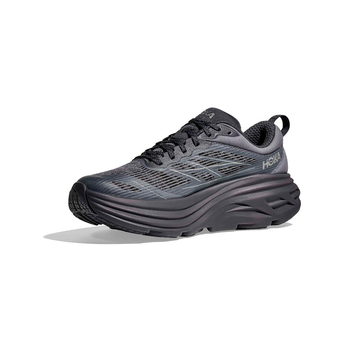 1155391-CYG HOKA CALZADOS DEPORTIVOS MASCULINO RUNNING BONDI 8 TS CAGED CHARCOAL GREY/GREY SKIES