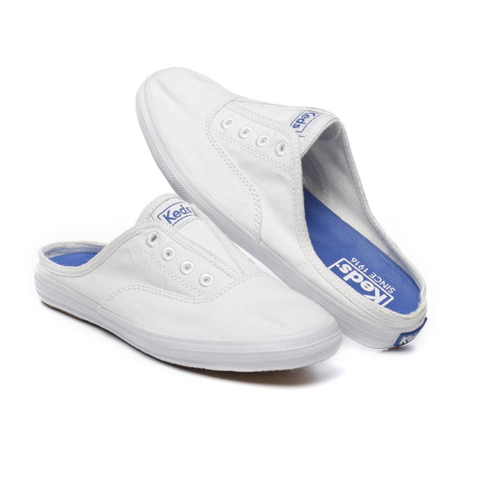 WF58023 Keds Calzados Alpargatas Femenino Moda Moxie Mule Washed Twill White
