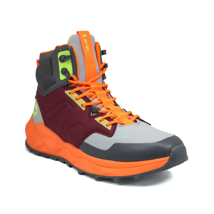 Hitec Deportivos Masculino Hiking M Geo Sand Trail Mid Red/Dk Grey/Orange