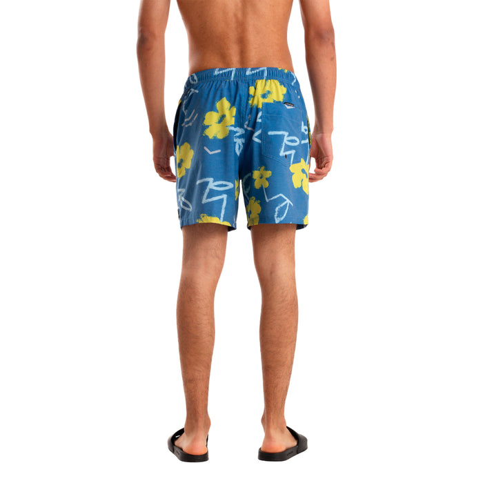Quiksilver Shorts de Baño Masculino Moda Volley Street Floral